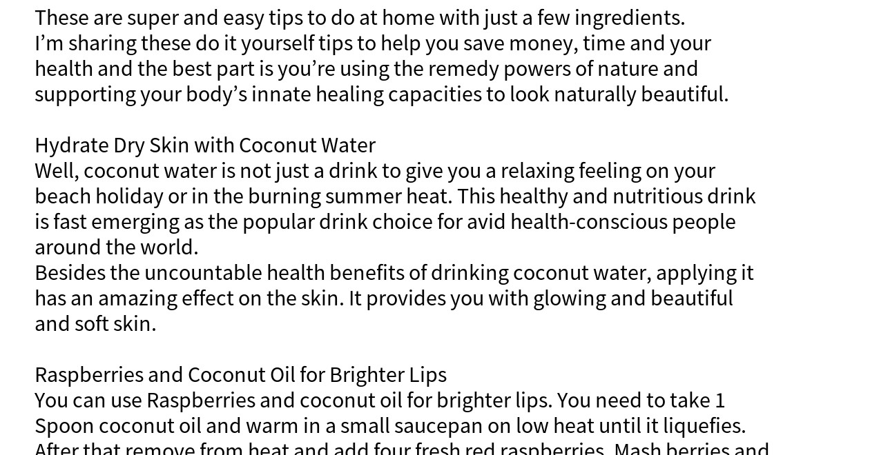 for　–　Skin　Top　Ready-Made　Type　Beauty　Any　Tips　Natural　Content